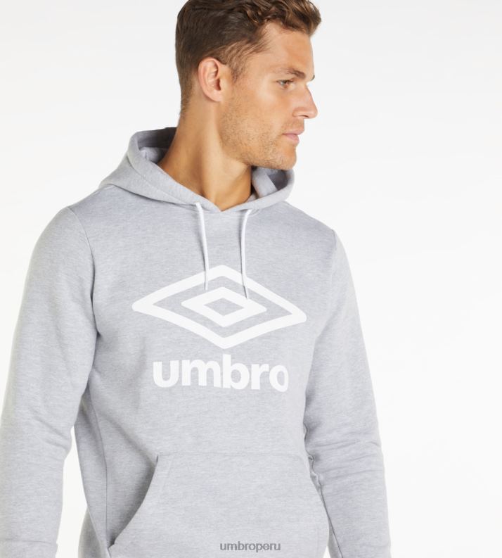sudadera con logo grande oh hombres ropa 64RRH124 Umbro marga gris