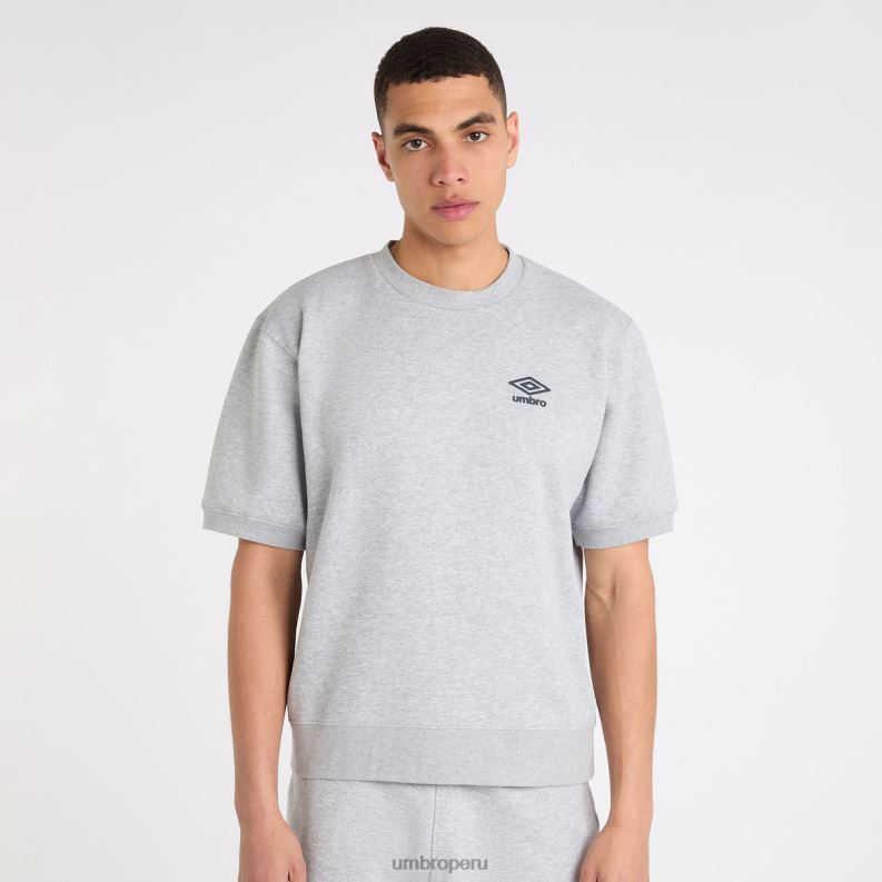 camiseta central sudor hombres ropa 64RRH33 Umbro gris jaspeado/azul universitario