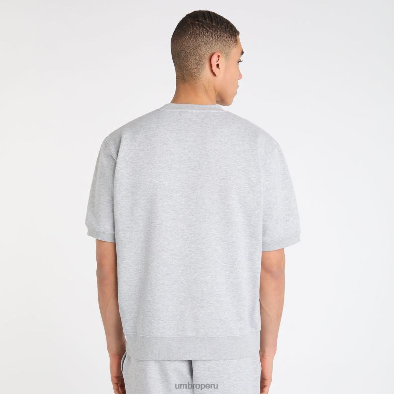 camiseta central sudor hombres ropa 64RRH33 Umbro gris jaspeado/azul universitario