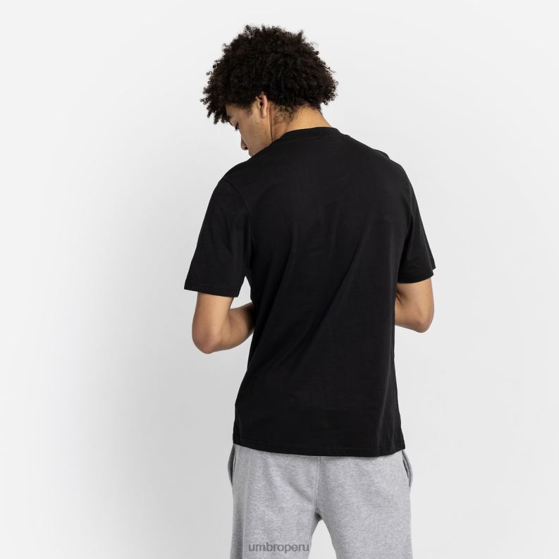 camiseta con logo pequeño de diamantes hombres ropa 64RRH72 Umbro negro/roca lunar