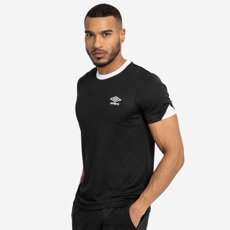 camiseta de entrenamiento total hombres ropa 64RRH67 Umbro blanco negro