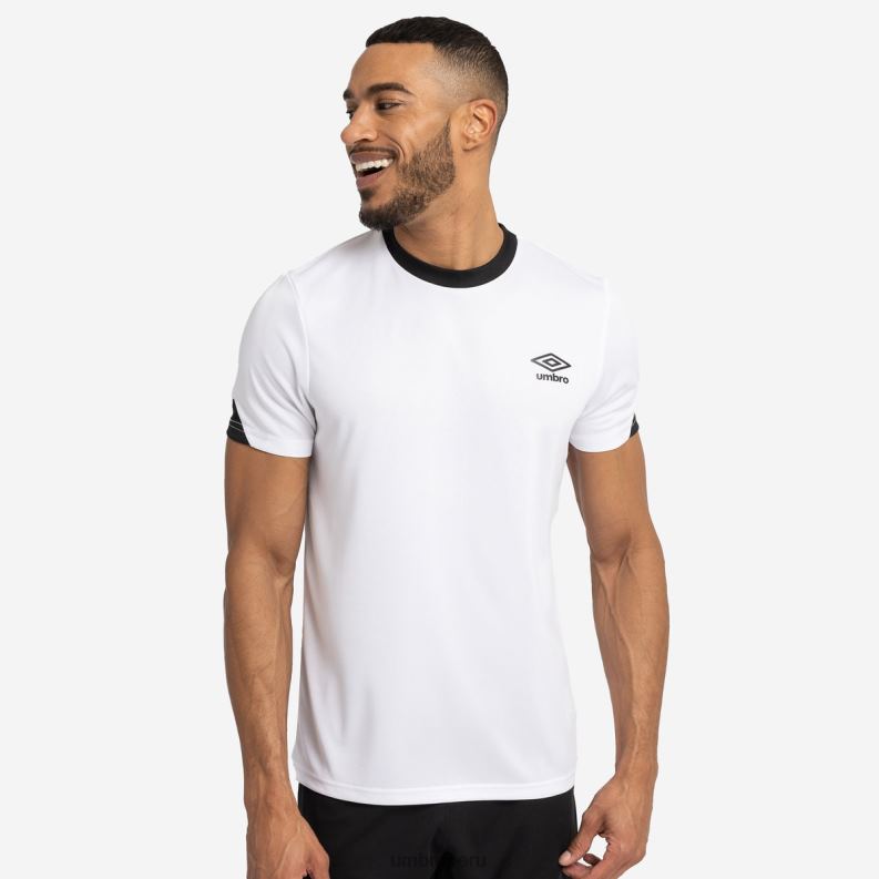 camiseta de entrenamiento total hombres ropa 64RRH68 Umbro blanco negro