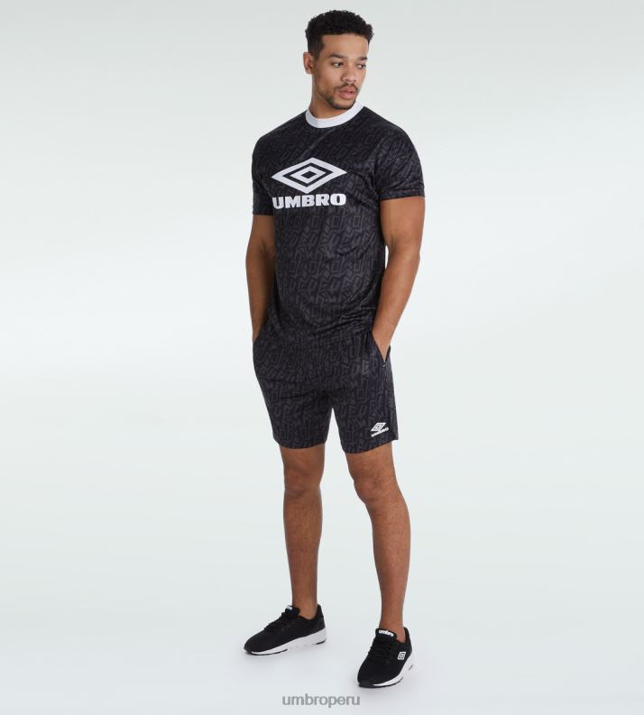 camiseta de graffiti hombres ropa 64RRH83 Umbro carbono/blanco