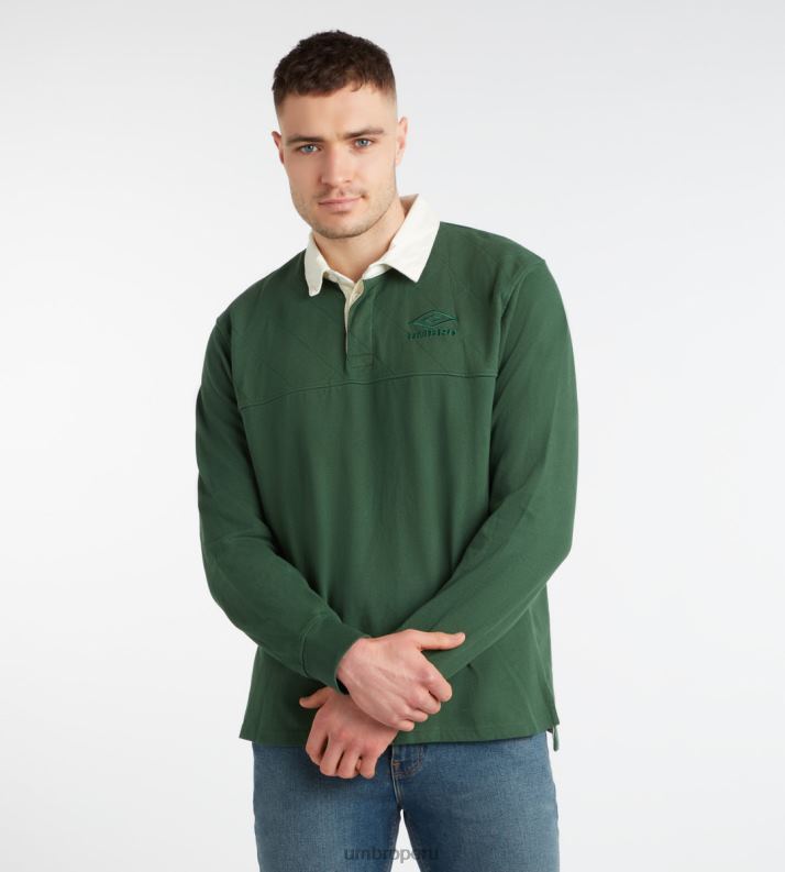 camiseta de las naciones de origen hombres ropa 64RRH56 Umbro pastos verdes/marfil