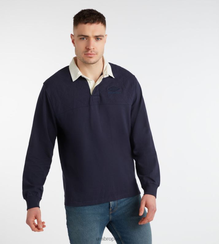 camiseta de las naciones de origen hombres ropa 64RRH58 Umbro cielo nocturno/marfil