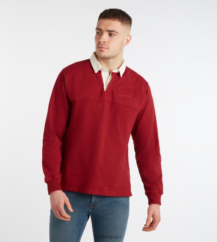 camiseta de las naciones de origen hombres ropa 64RRH59 Umbro dalia roja/marfil