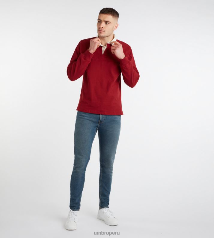 camiseta de las naciones de origen hombres ropa 64RRH59 Umbro dalia roja/marfil