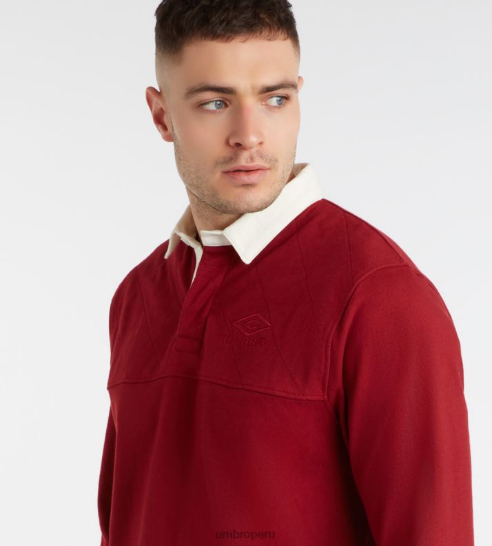 camiseta de las naciones de origen hombres ropa 64RRH59 Umbro dalia roja/marfil