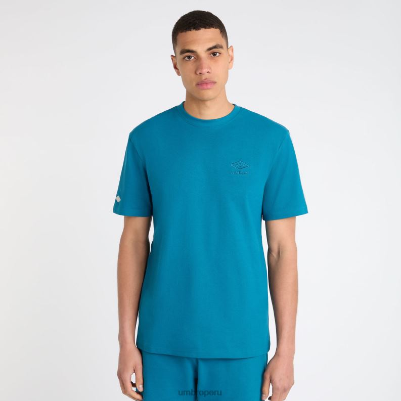 camiseta de piqué estilo deportivo hombres ropa 64RRH47 Umbro azul de lyon