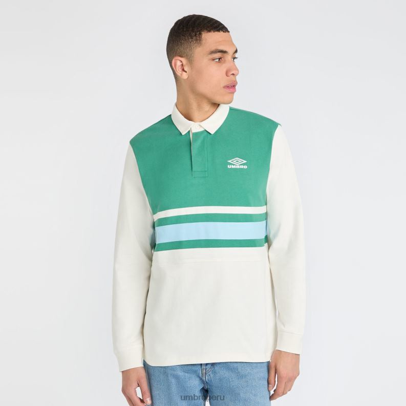 camiseta de rugby hombres ropa 64RRH42 Umbro crudo/abeto/salto ángel