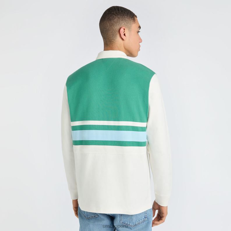 camiseta de rugby hombres ropa 64RRH42 Umbro crudo/abeto/salto ángel