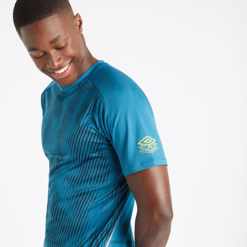 camiseta gráfica de entrenamiento profesional elite hombres ropa 64RRH79 Umbro corales azules