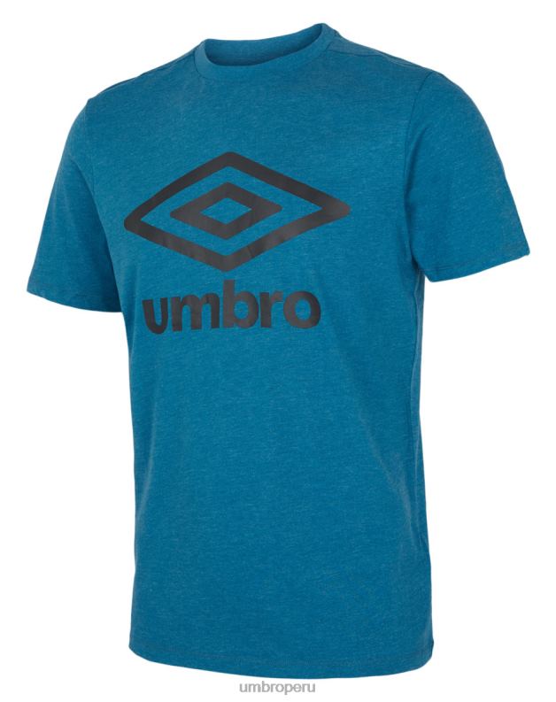 camiseta grande de algodón con logo hombres ropa 64RRH91 Umbro marga azul zafiro