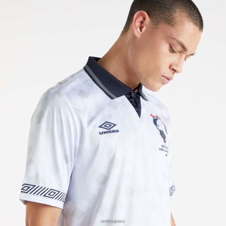 camiseta local de nuevo orden hombres ropa 64RRH3 Umbro blanco/azul marino oscuro