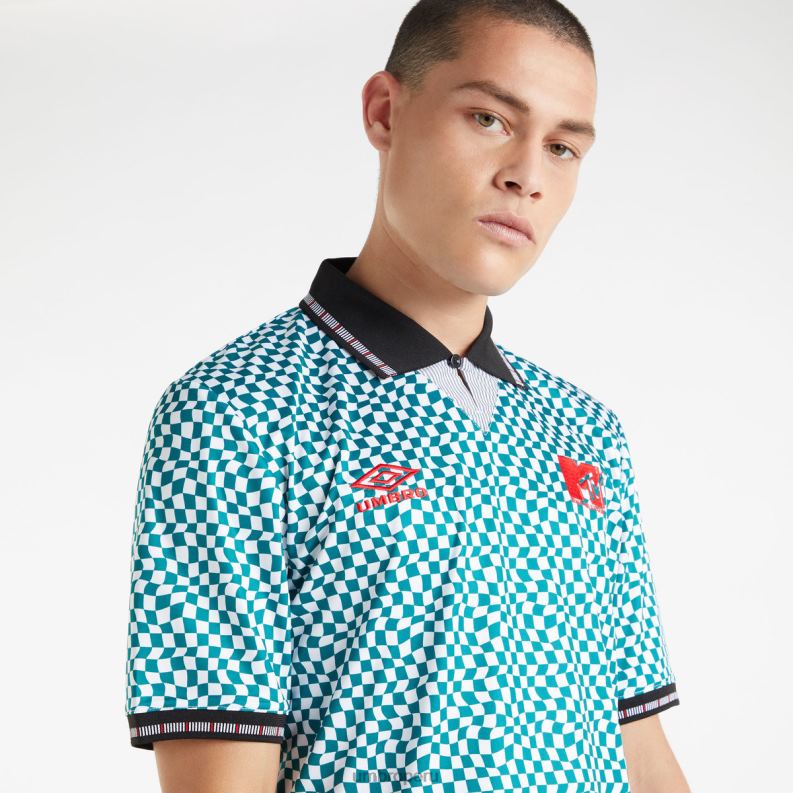 camiseta mtv hombres ropa 64RRH8 Umbro abeto sombreado/blanco brillante