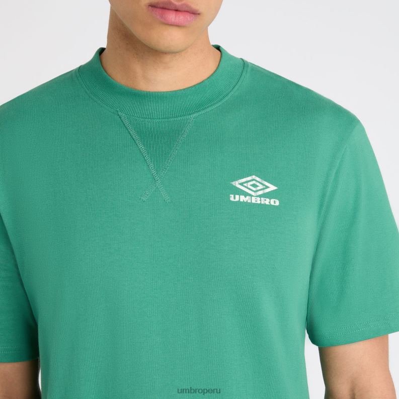 camiseta relajada hombres ropa 64RRH46 Umbro abeto/crudo