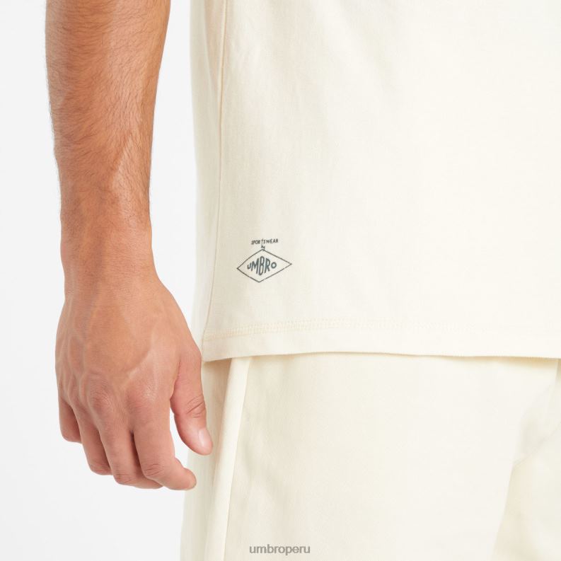camiseta relajada hombres ropa 64RRH6 Umbro perla de semilla