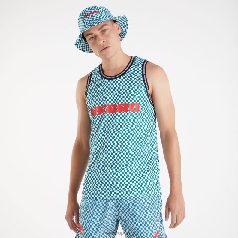 chaleco mtv hombres ropa 64RRH23 Umbro abeto sombreado/blanco brillante