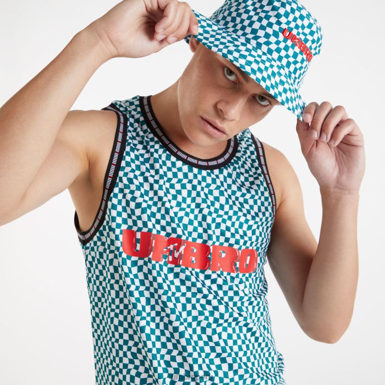 chaleco mtv hombres ropa 64RRH23 Umbro abeto sombreado/blanco brillante