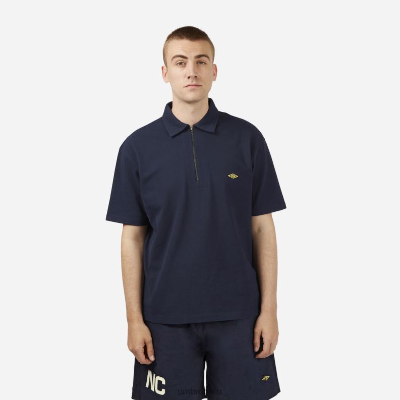 nigel cabourn polo hombres ropa 64RRH86 Umbro negro azul marino