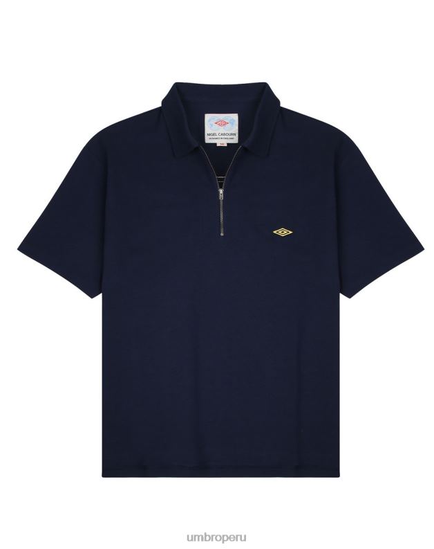 nigel cabourn polo hombres ropa 64RRH86 Umbro negro azul marino
