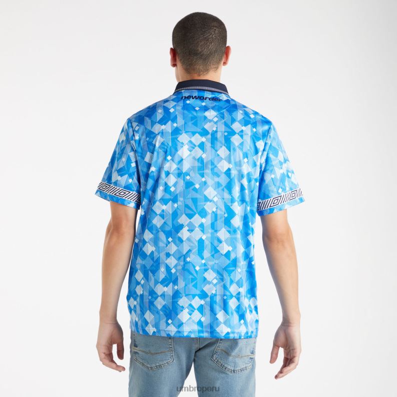 nueva camiseta de visitante del orden hombres ropa 64RRH10 Umbro azul/azul marino oscuro