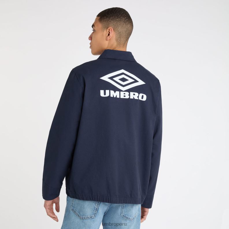 parte superior del taladro hombres ropa 64RRH31 Umbro azul marino oscuro