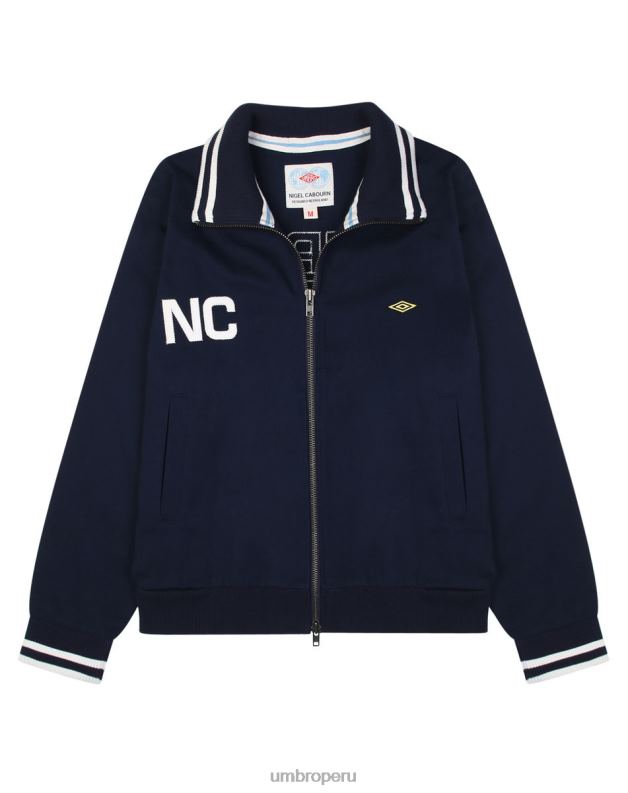 tracktop con cremallera de nigel cabourn hombres ropa 64RRH80 Umbro marina francesa