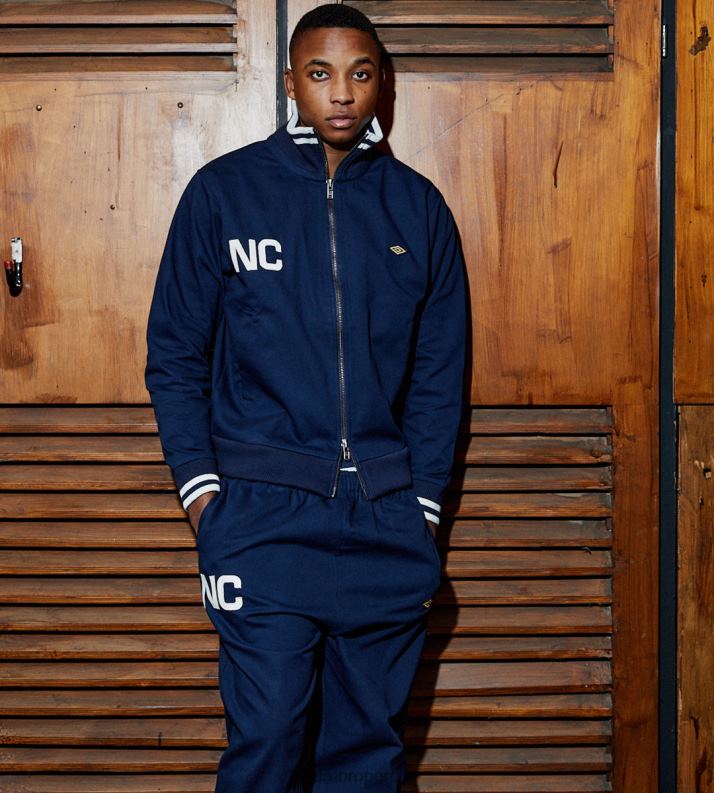 tracktop con cremallera de nigel cabourn hombres ropa 64RRH80 Umbro marina francesa