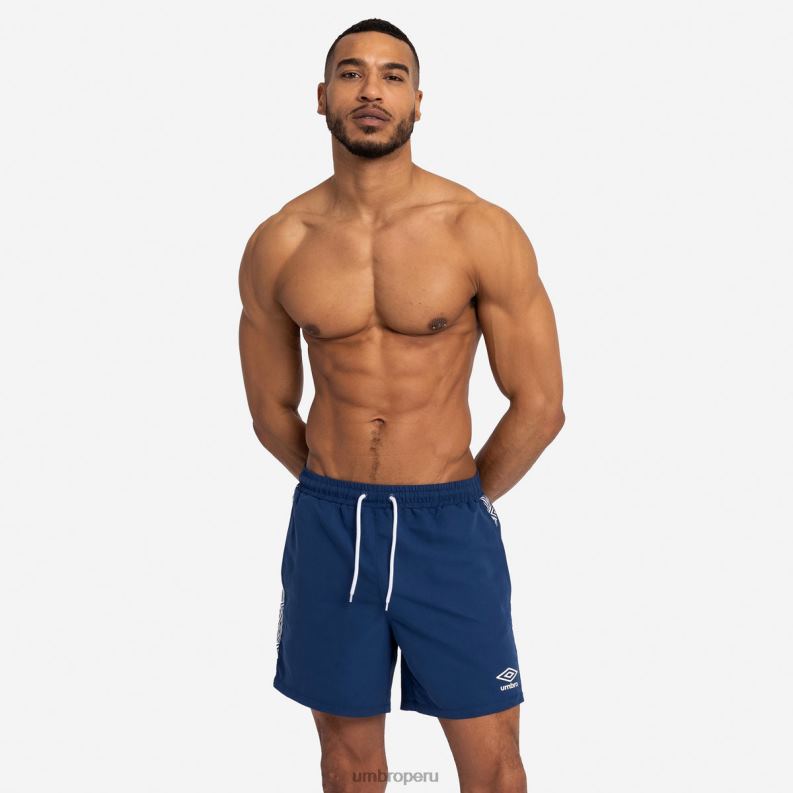 bañador corto con cinta hombres ropa 64RRH259 Umbro dos azul marino
