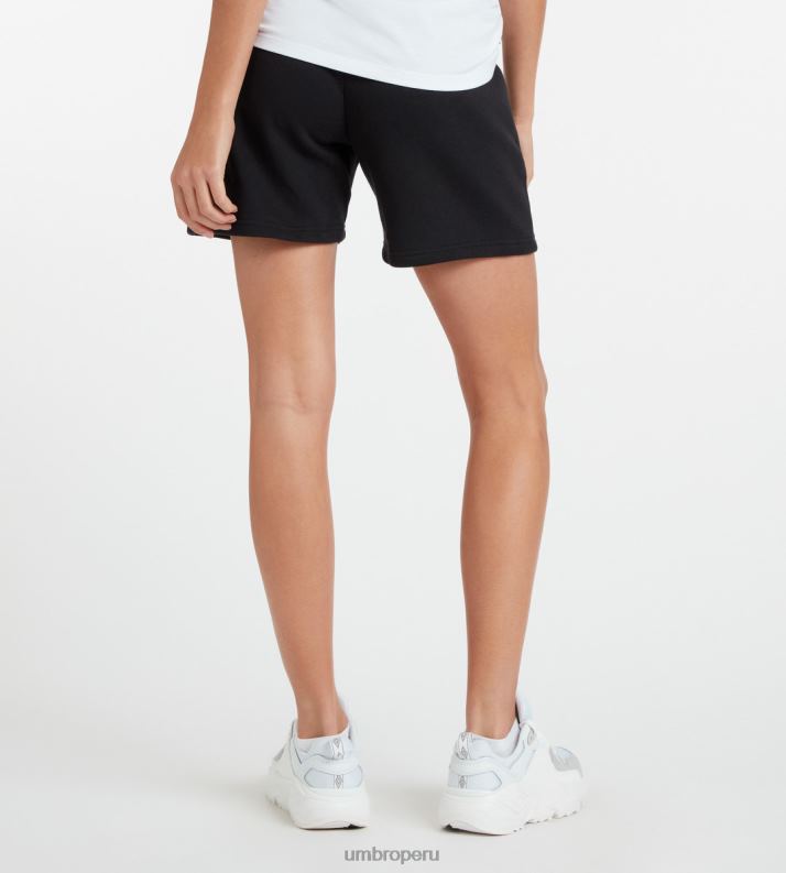 club de ocio jogging corto mujer ropa 64RRH500 Umbro blanco negro