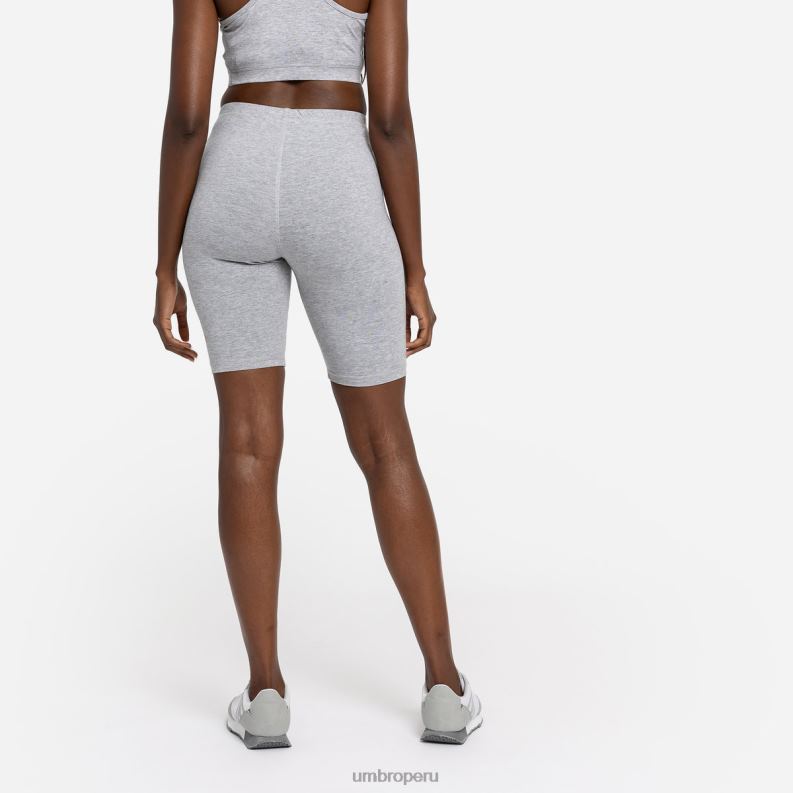 pantalones cortos de ciclismo con diamantes mujer ropa 64RRH507 Umbro gris jaspeado/roseta