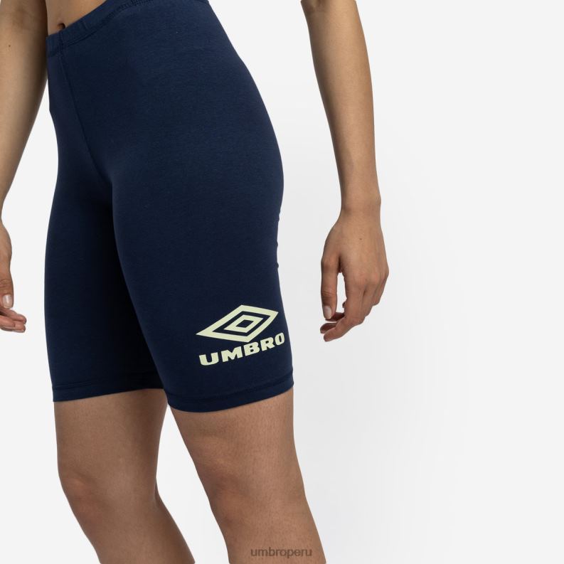 pantalones cortos de ciclismo con diamantes mujer ropa 64RRH508 Umbro humor índigo/espuma de mar