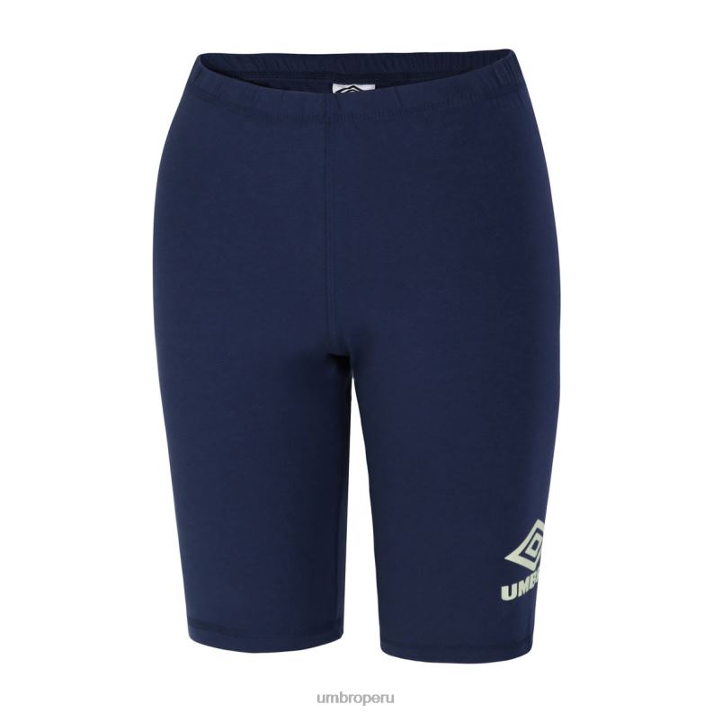 pantalones cortos de ciclismo con diamantes mujer ropa 64RRH508 Umbro humor índigo/espuma de mar