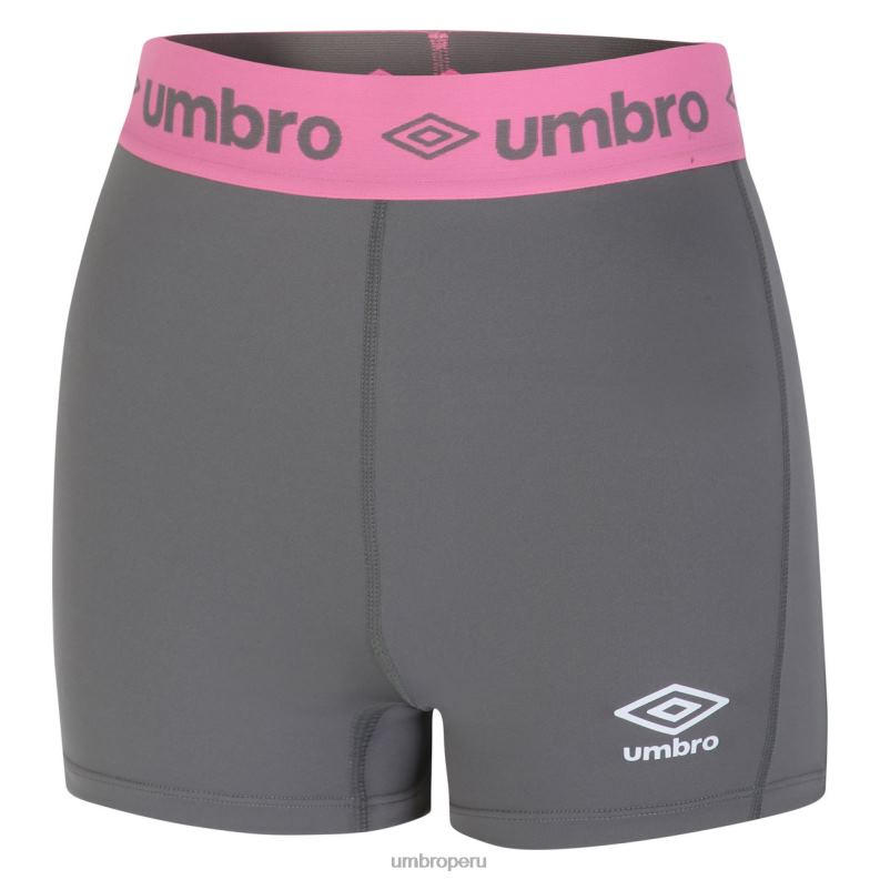 pantalones cortos de ciclismo de rendimiento activo mujer ropa 64RRH512 Umbro gris/rosa