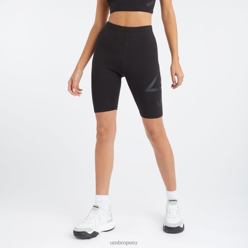 shorts ciclistas con logo grande mujer ropa 64RRH492 Umbro negro
