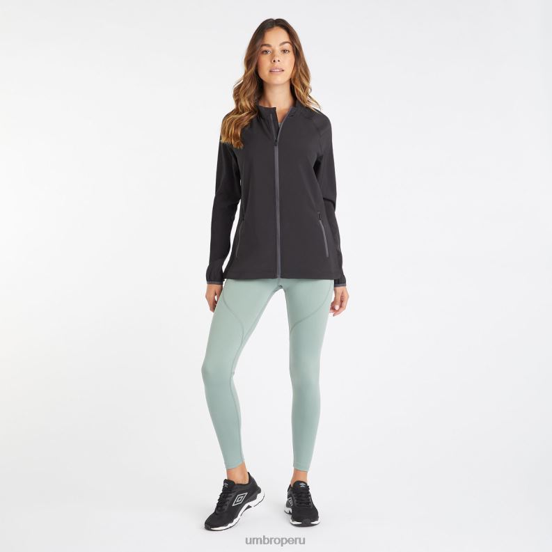 chaqueta tejida estampada para entrenamiento profesional mujer ropa 64RRH513 Umbro negro/carbono