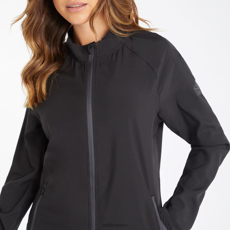 chaqueta tejida estampada para entrenamiento profesional mujer ropa 64RRH513 Umbro negro/carbono