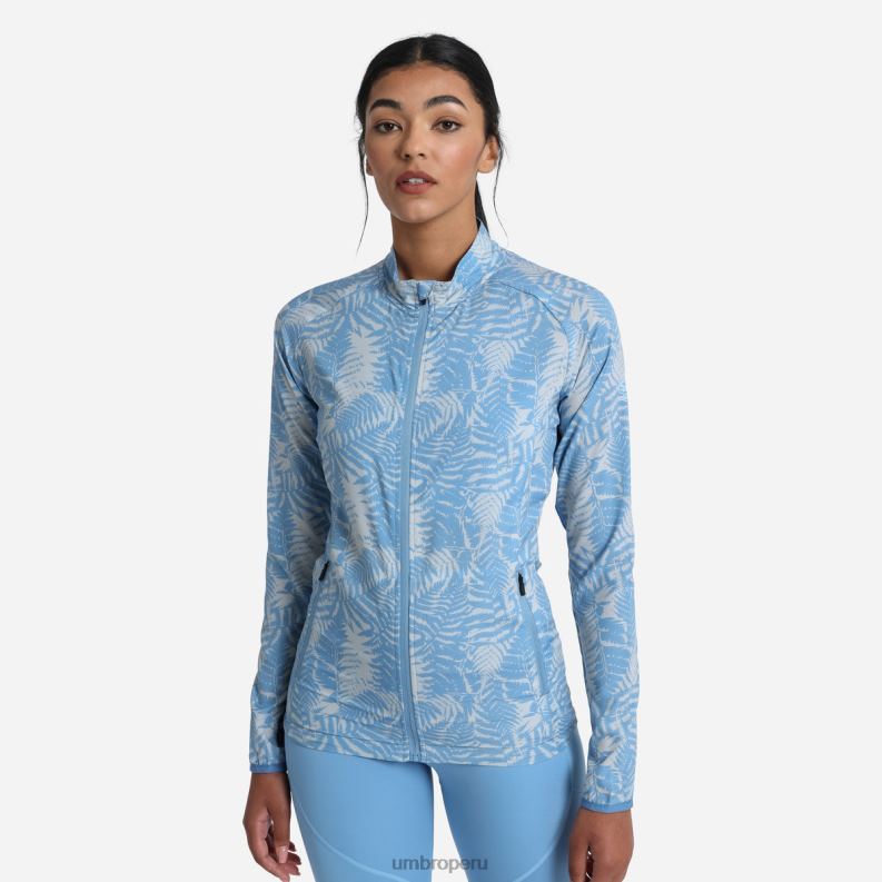 chaqueta tejida estampada para entrenamiento profesional mujer ropa 64RRH514 Umbro encanto/gris plata