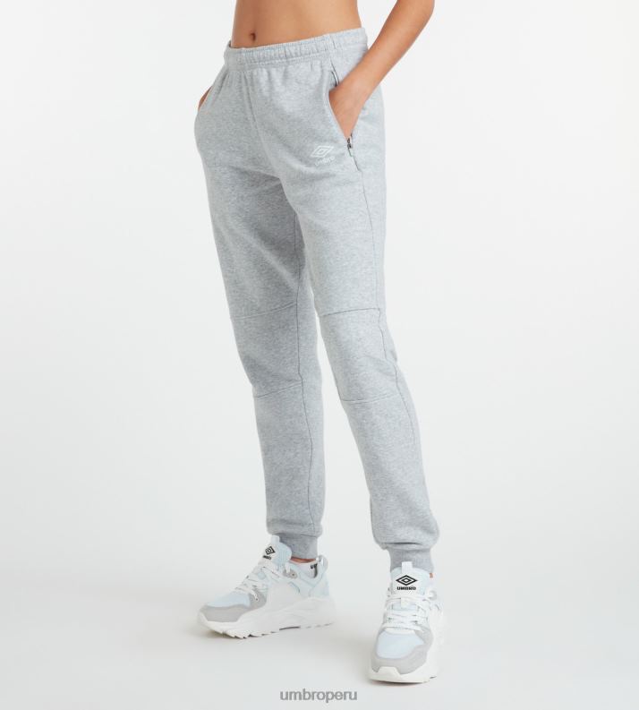 jogging club de ocio mujer ropa 64RRH466 Umbro gris jaspeado/blanco