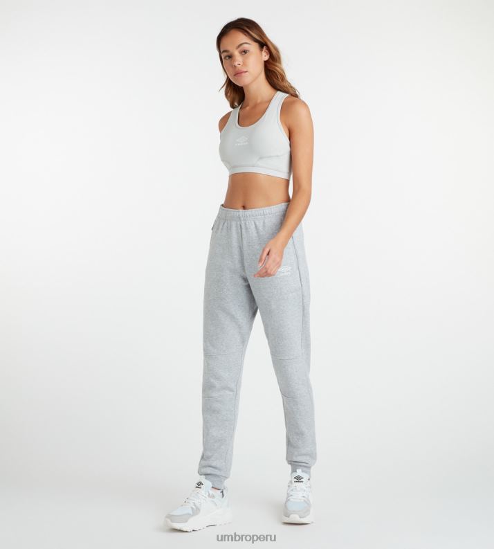 jogging club de ocio mujer ropa 64RRH466 Umbro gris jaspeado/blanco