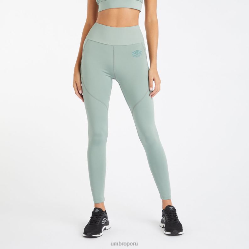 leggings de entrenamiento profesional 7/8 mujer ropa 64RRH464 Umbro verde chino