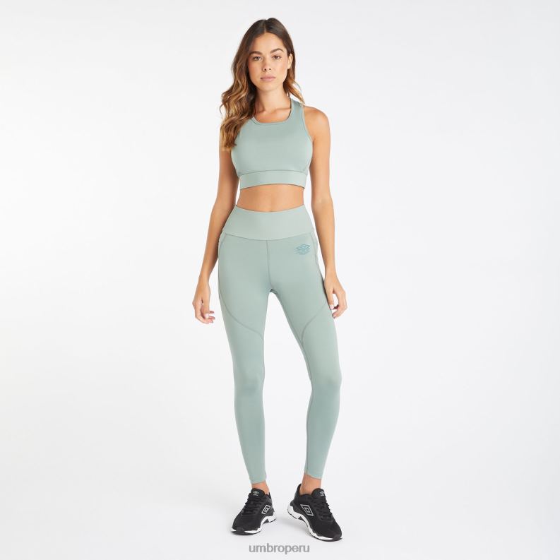 leggings de entrenamiento profesional 7/8 mujer ropa 64RRH464 Umbro verde chino