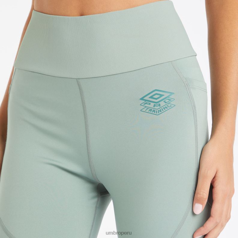 leggings de entrenamiento profesional 7/8 mujer ropa 64RRH464 Umbro verde chino