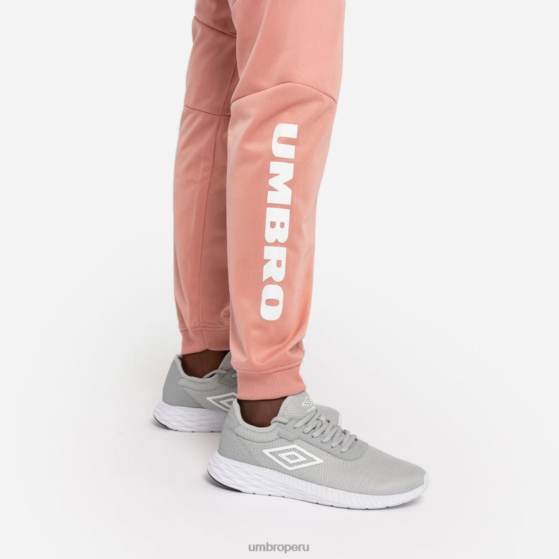 pantalones de tricot con cinta de diamantes mujer ropa 64RRH484 Umbro roseta/blanco