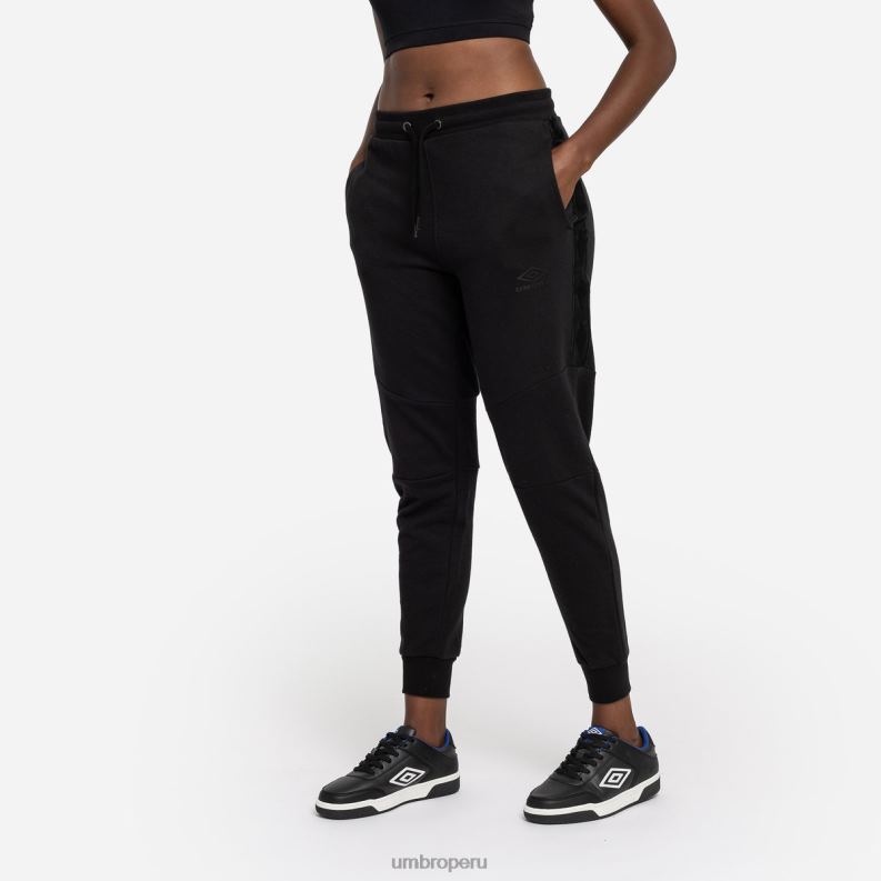 pantalones deportivos con cinta de diamantes mujer ropa 64RRH470 Umbro negro