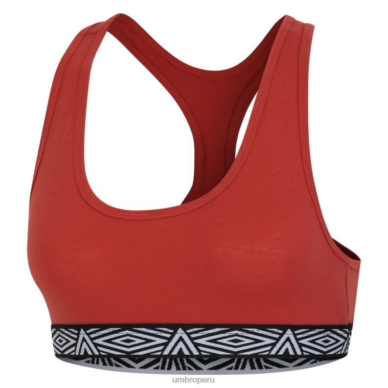 Pack de 2 tops de sujetador Core para mujer mujer ropa 64RRH537 Umbro naranja/arcilla