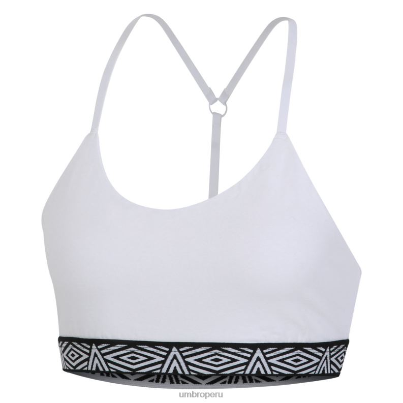 Pack de 2 tops de sujetador con tiras para mujer Core mujer ropa 64RRH540 Umbro blanco negro