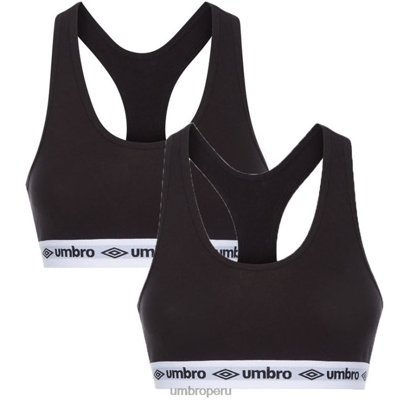 paquete de 2 sujetadores básicos mujer ropa 64RRH555 Umbro negro