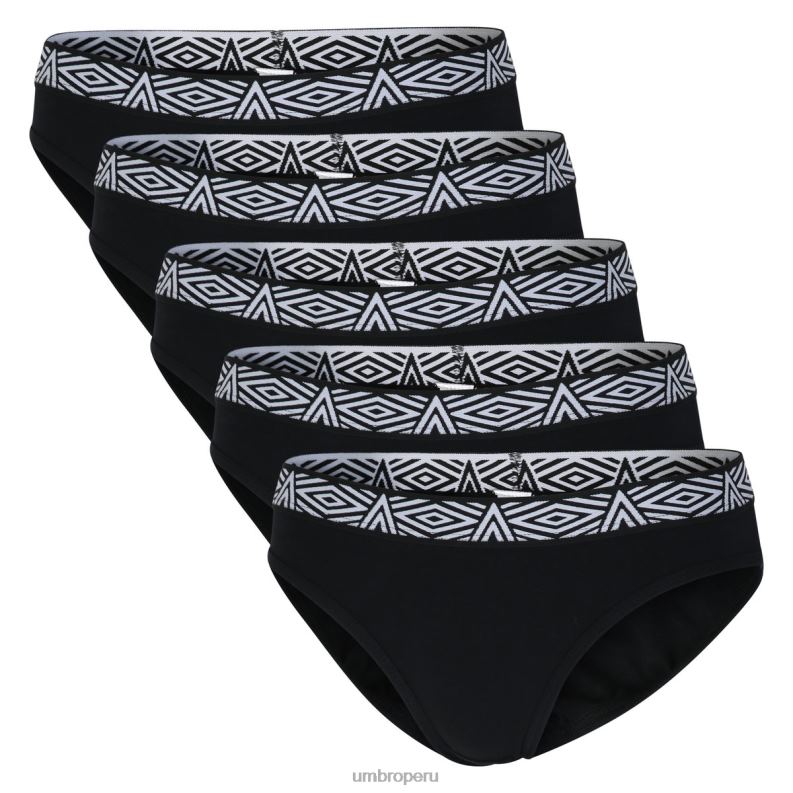 paquete de 5 calzoncillos básicos mujer ropa 64RRH533 Umbro negro